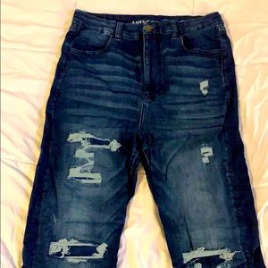 Dark wash denim jeans